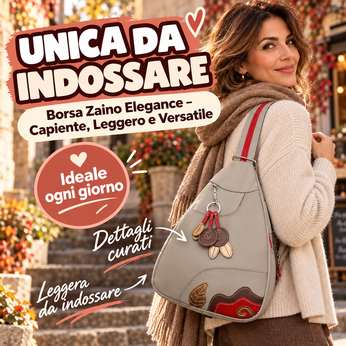 Borsa Zaino Elegance – Capiente, Leggero e Versatile