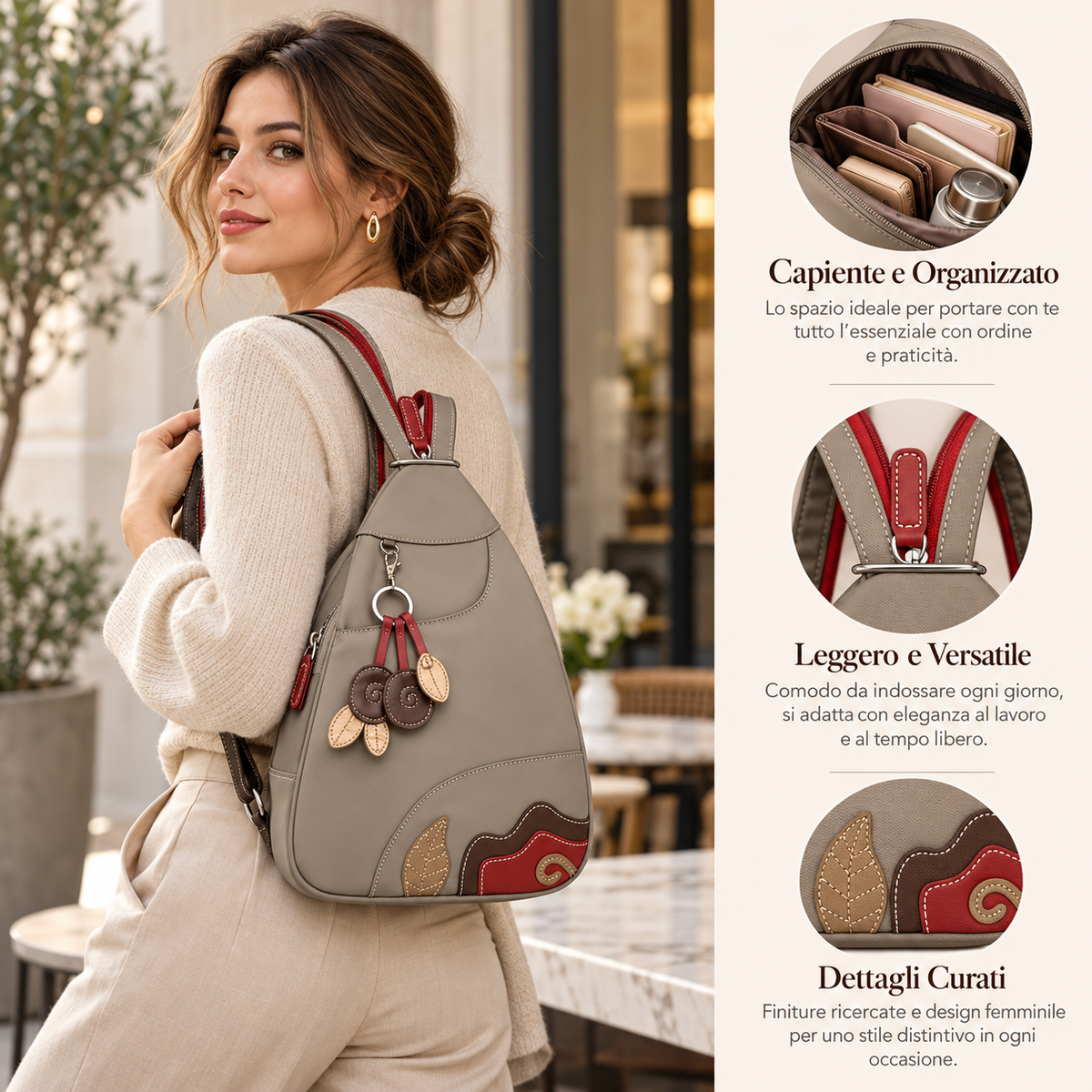 Borsa Zaino Elegance – Capiente, Leggero e Versatile
